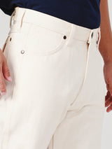 กางเกงยีนส์ผู้ชาย คอลเลคชั่น BLUE BELL MWZ FIT เอวกลาง ทรงตรง สีครีม