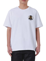 เสื้อยืดแขนสั้นผู้ชาย คอลเลคชั่น BLUE BELL ทรงตรง สีขาว