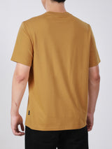 เสื้อยืดแขนสั้นผู้ชาย ทรงตรง สีเหลือง