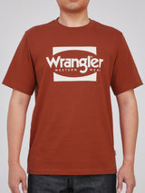 เสื้อยืดแขนสั้นผู้ชาย ทรงตรง สีส้ม