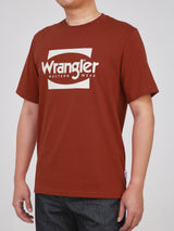 เสื้อยืดแขนสั้นผู้ชาย ทรงตรง สีส้ม