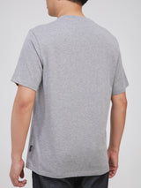 เสื้อยืดแขนสั้นผู้ชาย ทรงตรง สีเทา