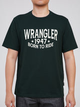 REGULAR FIT MEN'S SHORT SLEEVE T-SHIRT DARK GREEN