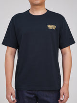 เสื้อยืดแขนสั้นผู้ชาย ทรงตรง สีกรมท่า