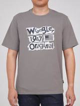 REGULAR FIT MEN'S SHORT SLEEVE T-SHIRT GREY