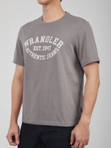 REGULAR FIT MEN'S SHORT SLEEVE T-SHIRT GREY