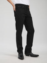 TEXAS FIT MID RISE REGULAR MEN'S JEANS BLACK