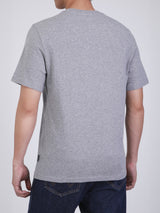 เสื้อยืดแขนสั้นผู้ชาย ทรงตรง สีเทา