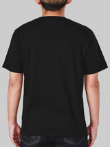 เสื้อยืดแขนสั้นผู้ชาย ทรงตรง สีดำ