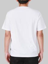 เสื้อยืดแขนสั้นผู้ชาย ทรงตรง สีขาว