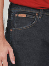 กางเกงยีนส์ผู้ชาย TEXAS SLIM FIT เอวกลาง ทรงเข้ารูป สียีนส์เข้ม