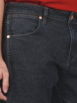 กางเกงยีนส์ผู้ชาย VEGAS FIT เอวกลาง ทรงรัดรูป สียีนส์เข้ม