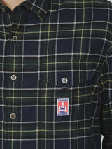 เสื้อเชิ้ตแขนยาวผู้ชาย คอลเลคชั่น CASEY JONES ทรงตรง สีเขียวเข้ม