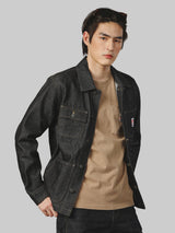 เสื้อแจ็คเก็ตผู้ชาย คอลเลคชั่น CASEY JONES WORKWEAR FIT สียีนส์ผ้าดิบ