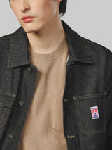 เสื้อแจ็คเก็ตผู้ชาย คอลเลคชั่น CASEY JONES WORKWEAR FIT สียีนส์ผ้าดิบ