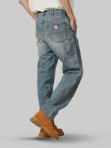 กางเกงยีนส์ผู้ชาย คอลเลคชั่น CASEY JONES DOUBLE KNEES FIT เอวกลาง ทรงตรง สียีนส์อ่อน