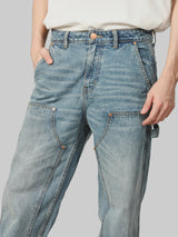 กางเกงยีนส์ผู้ชาย คอลเลคชั่น CASEY JONES DOUBLE KNEES FIT เอวกลาง ทรงตรง สียีนส์อ่อน