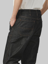 กางเกงยีนส์ผู้ชาย คอลเลคชั่น CASEY JONES DOUBLE KNEES FIT เอวกลาง ทรงตรง สียีนส์ผ้าดิบ