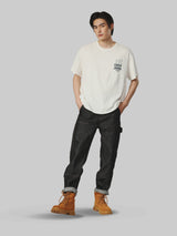 กางเกงยีนส์ผู้ชาย คอลเลคชั่น CASEY JONES DOUBLE KNEES FIT เอวกลาง ทรงตรง สียีนส์ผ้าดิบ