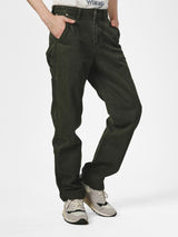 กางเกงขายาวผู้ชาย คอลเลคชั่น CASEY JONES CARPENTER FIT เอวกลาง ทรงตรง สีเขียวเข้ม