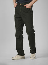 กางเกงขายาวผู้ชาย คอลเลคชั่น CASEY JONES MWZ FIT เอวกลาง ทรงตรง สีเขียวมะกอก