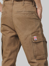 กางเกงขายาวผู้ชาย คอลเลคชั่น CASEY JONES CARGO FIT เอวกลาง ทรงตรง สีน้ำตาล