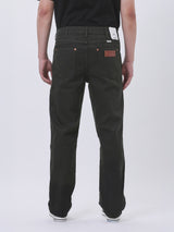 กางเกงขายาวผู้ชาย MWZ FIT เอวกลาง ทรงตรง สีเขียวมะกอก