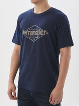 เสื้อยืดแขนสั้นผู้ชาย ทรงตรง สีกรมท่า