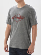 เสื้อยืดแขนสั้นผู้ชาย ทรงตรง สีเทา