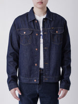 เสื้อแจ็คเก็ตผู้ชาย ทรงตรง สียีนส์เข้ม