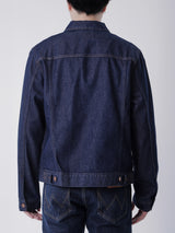 เสื้อแจ็คเก็ตผู้ชาย ทรงตรง สียีนส์เข้ม