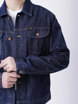 เสื้อแจ็คเก็ตผู้ชาย ทรงตรง สียีนส์เข้ม