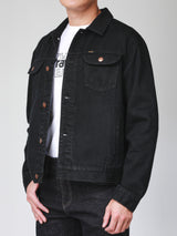 เสื้อแจ็คเก็ตผู้ชาย ทรงตรง สีดำ