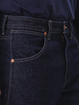 กางเกงยีนส์ผู้ชาย MWZ FIT เอวกลาง ทรงตรง สียีนส์เข้ม