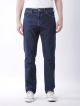 กางเกงยีนส์ผู้ชาย GREENSBORO FIT เอวกลาง ทรงตรง สียีนส์เข้ม