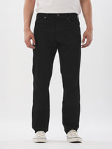 กางเกงยีนส์ผู้ชาย GREENSBORO FIT เอวกลาง ทรงตรง สีดำ