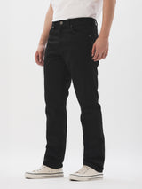 กางเกงยีนส์ผู้ชาย GREENSBORO FIT เอวกลาง ทรงตรง สีดำ