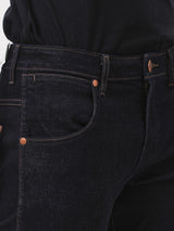 กางเกงยีนส์ผู้ชาย SPENCER FIT เอวต่ำ ทรงเข้ารูป สียีนส์เข้ม