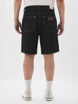 กางเกงขาสั้นผู้ชาย FRONTIER SHORTS FIT เอวกลาง ทรงกระบอก สียีนส์เข้ม