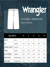 กางเกงขาสั้นผู้ชาย FRONTIER SHORTS FIT เอวกลาง ทรงกระบอก สียีนส์เข้ม