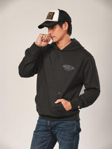 เสื้อฮู้ดดี้ผู้ชาย คอลเลคชั่น BIKER LOOK ทรงตรง สีเทา