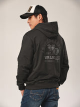 เสื้อฮู้ดดี้ผู้ชาย คอลเลคชั่น BIKER LOOK ทรงตรง สีเทา