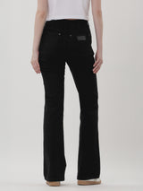 กางเกงยีนส์ผู้หญิง คอลเลคชั่น EVERYDAY WITH WRANGLER BOOTCUT FIT เอวสูง ทรงขาม้า สีดำ
