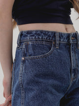 กางเกงยีนส์ผู้หญิง คอลเลคชั่น EVERYDAY WITH WRANGLER SUNSET FIT เอวกลาง ทรงตรง สียีนส์กลาง