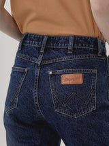 กางเกงยีนส์ผู้หญิง คอลเลคชั่น EVERYDAY WITH WRANGLER SUNSET FIT เอวกลาง ทรงตรง สียีนส์เข้ม
