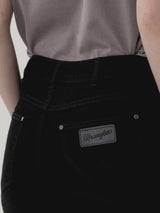 กางเกงยีนส์ผู้หญิง คอลเลคชั่น EVERYDAY WITH WRANGLER SLIM FIT เอวกลาง ทรงเข้ารูป สีดำ