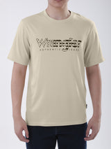 REGULAR FIT MEN'S SHORT SLEEVE T-SHIRT BEIGE