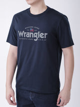 เสื้อยืดแขนสั้นผู้ชาย ทรงตรง สีกรมท่า