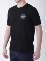 เสื้อยืดแขนสั้นผู้ชาย ทรงตรง สีดำ