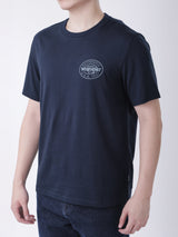 เสื้อยืดแขนสั้นผู้ชาย ทรงตรง สีกรมท่า